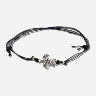 Armband med röd och blå silverankare kai