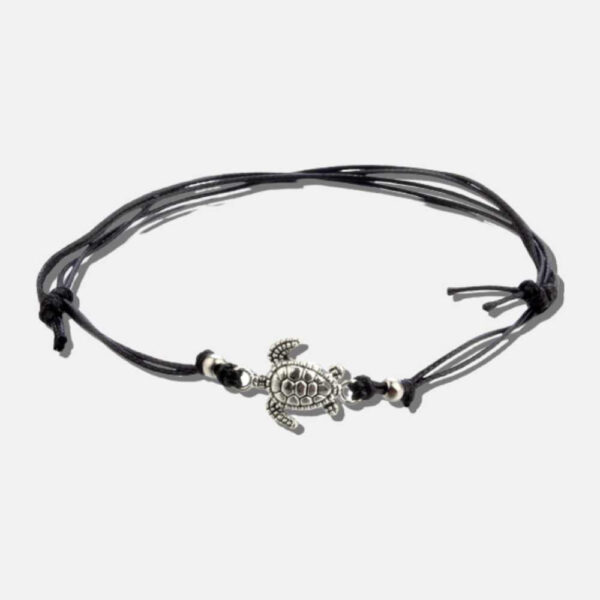 Armband med röd och blå silverankare kai