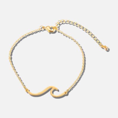 Svart armband med ankare från ELEELE