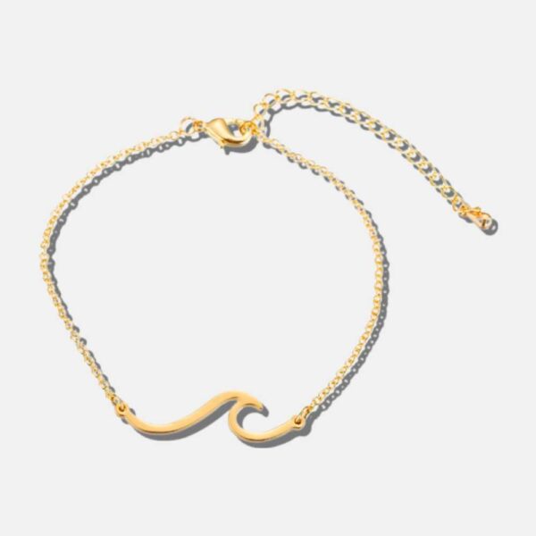 Svart armband med ankare från ELEELE