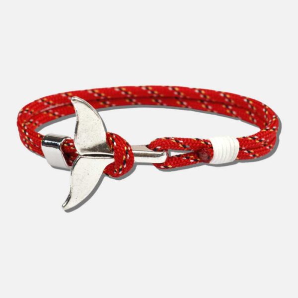 Svart och brun surfarhalsband med hajtand